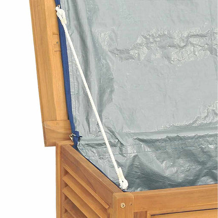 Contenitore Giardino con Borsa 175x50x55 cm Legno Massello Teak
