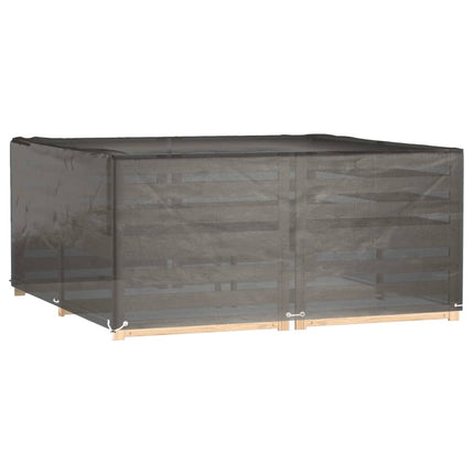Copertura Mobili da Giardino 16 Occhielli 205x205x90cm Quadrata