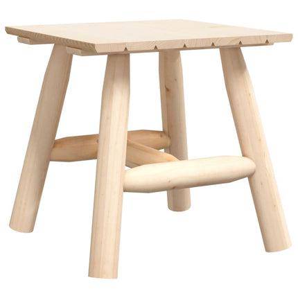 Tavolino 49x49x60 cm in Legno Massello di Abete Rosso