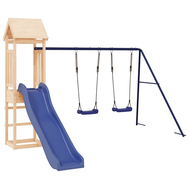 Set da Gioco da Esterno in Legno Massello di Pino