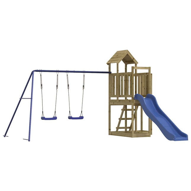 Set da Gioco da Esterno in Legno di Pino Impregnato