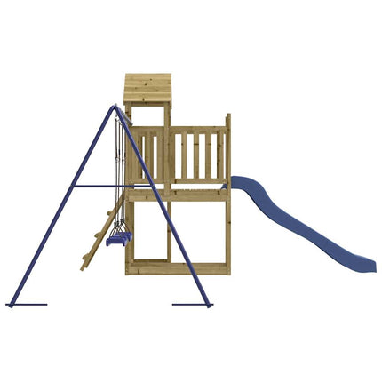 Set da Gioco da Esterno in Legno di Pino Impregnato