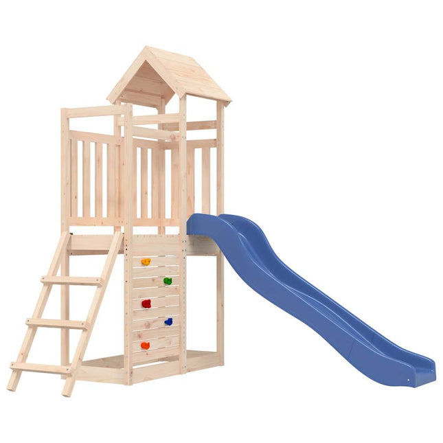 Set da Gioco da Esterno in Legno Massello di Pino
