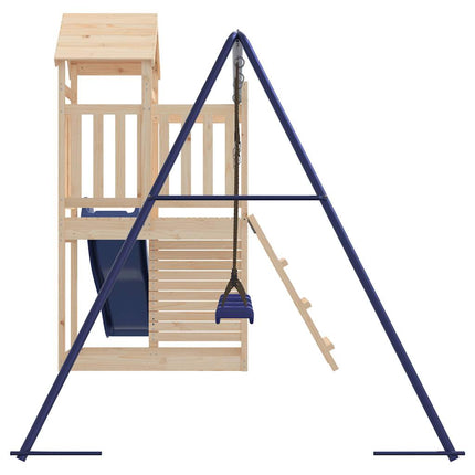 Set da Gioco da Esterno in Legno Massello di Pino