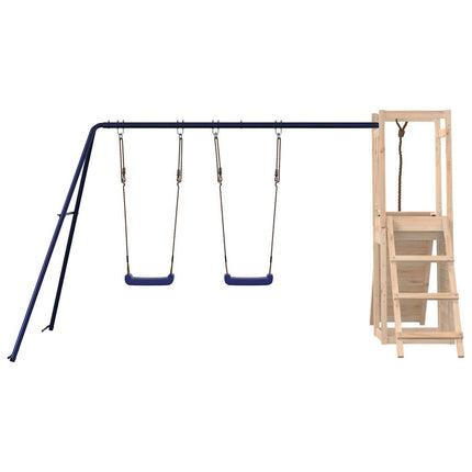 Set da Gioco da Esterno in Legno Massello di Pino