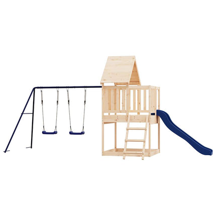 Set da Gioco da Esterno in Legno Massello di Pino