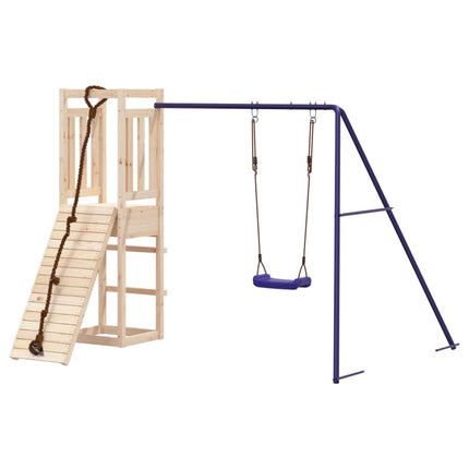 Set da Gioco da Esterno in Legno Massello di Pino