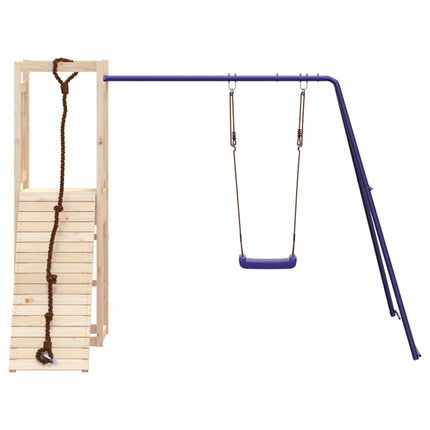 Set da Gioco da Esterno in Legno Massello di Pino