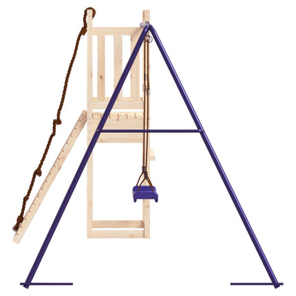 Set da Gioco da Esterno in Legno Massello di Pino