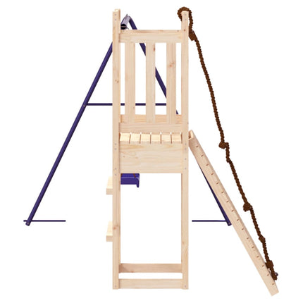 Set da Gioco da Esterno in Legno Massello di Pino
