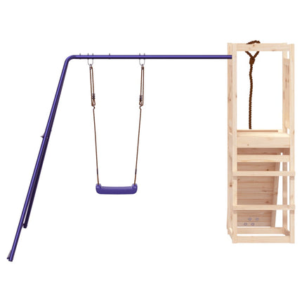 Set da Gioco da Esterno in Legno Massello di Pino