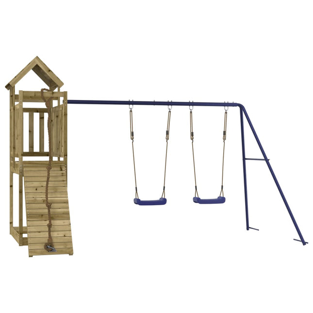 Set da Gioco da Esterno in Legno di Pino Impregnato