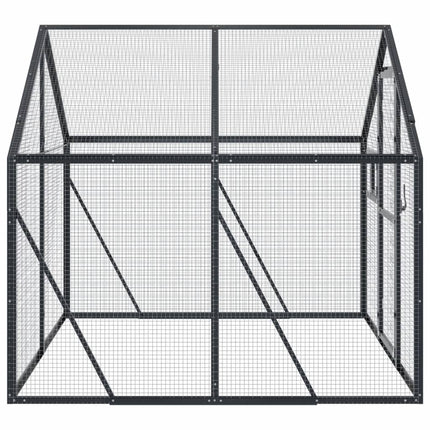 Voliera Antracite 1,79x2x1,85 m in Alluminio