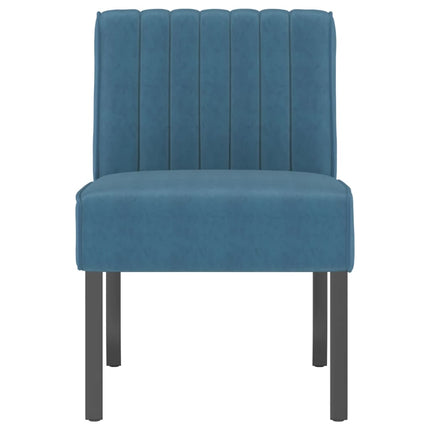 Sedia Pantofola Blu in Velluto