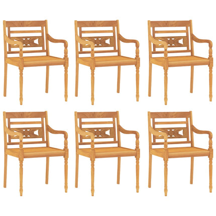 Set da Pranzo da Giardino 7 pz in Legno Massello di Teak