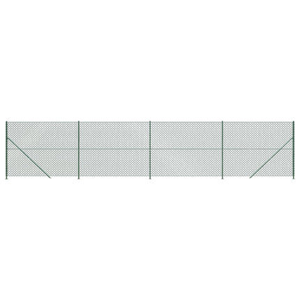 Recinzione a Rete con Flangia Verde 1,8x10 m