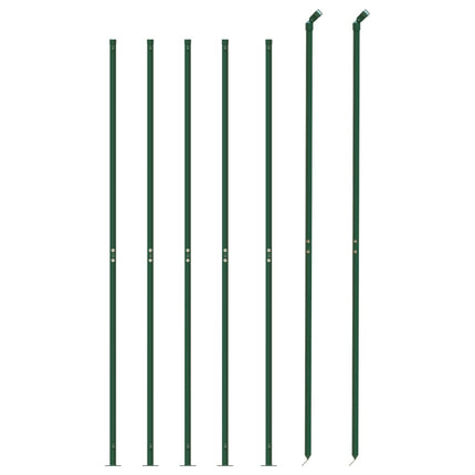 Recinzione a Rete con Flangia Verde 1,8x10 m