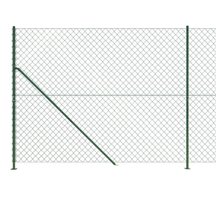 Recinzione a Rete con Flangia Verde 1,8x10 m