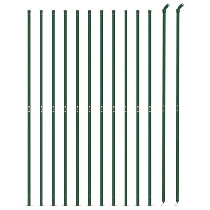 Recinzione a Rete con Flangia Verde 2,2x25 m