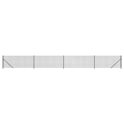 Recinzione a Rete con Flangia Antracite 1,1x10 m