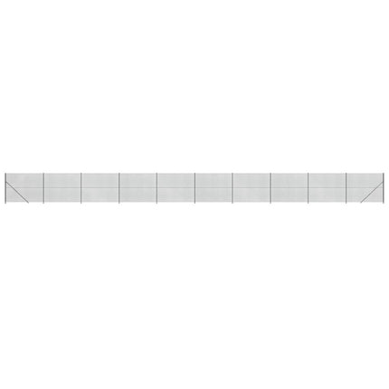 Recinzione a Rete con Flangia Antracite 1,6x25 m