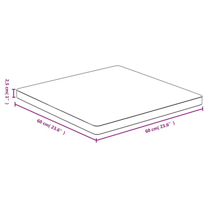 Piano del Tavolo 60x60x2,5 cm in BambÃƒÂ¹