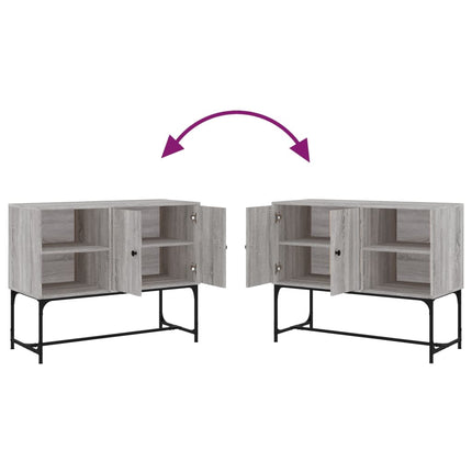 Credenza Grigio Sonoma 100x40x79,5 cm in Legno Multistrato