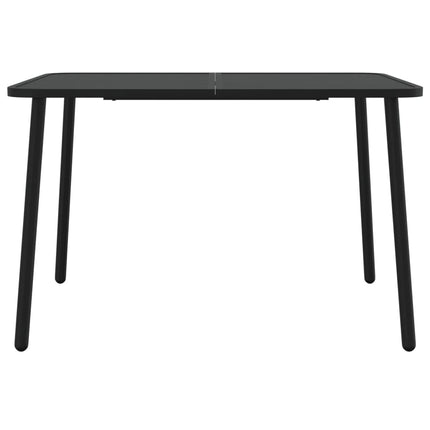 Tavolo da Giardino Antracite 110x80x71 cm Acciaio