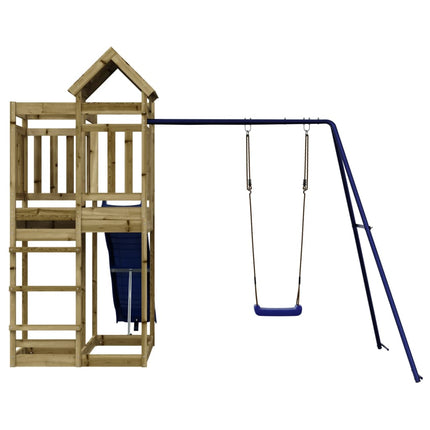 Set da Gioco da Esterno in Legno di Pino Impregnato