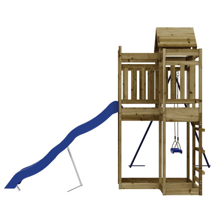 Set da Gioco da Esterno in Legno di Pino Impregnato