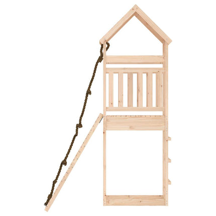 Casetta con Arrampicata in Legno Massello di Pino