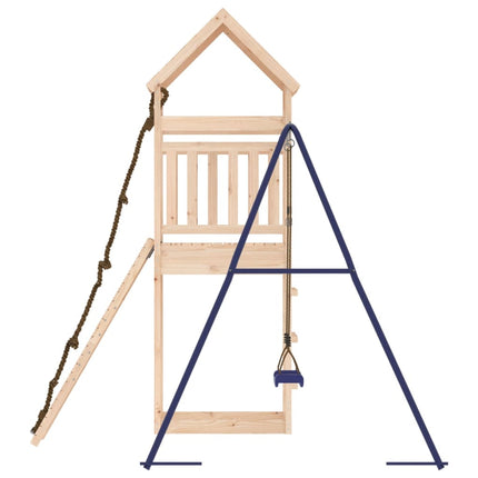 Set da Gioco da Esterno in Legno Massello di Pino