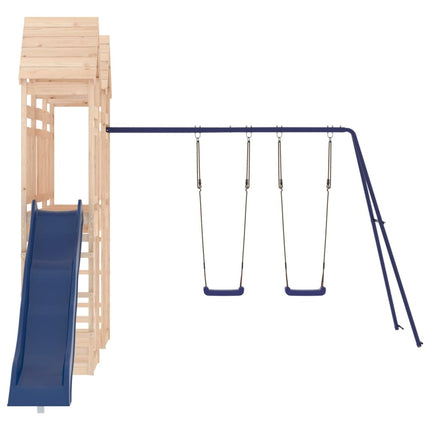 Set da Gioco da Esterno in Legno Massello di Pino