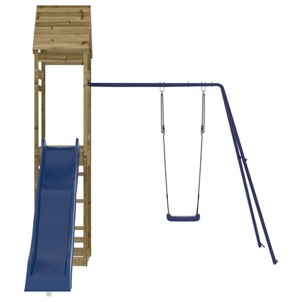 Set da Gioco da Esterno in Legno di Pino Impregnato