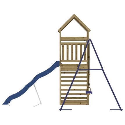 Set da Gioco da Esterno in Legno di Pino Impregnato