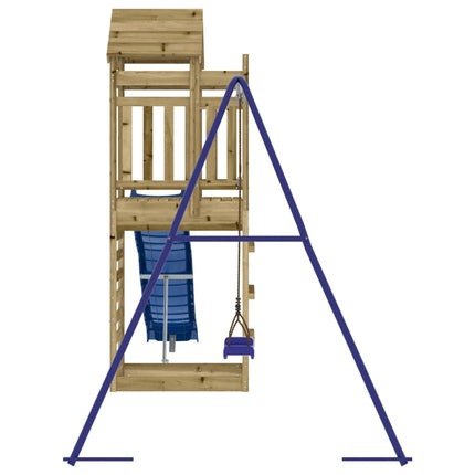 Set da Gioco da Esterno in Legno di Pino Impregnato