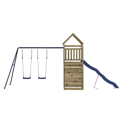Set da Gioco da Esterno in Legno di Pino Impregnato