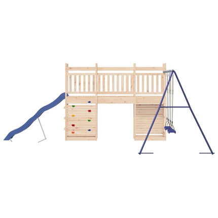Set da Gioco da Esterno in Legno Massello di Pino