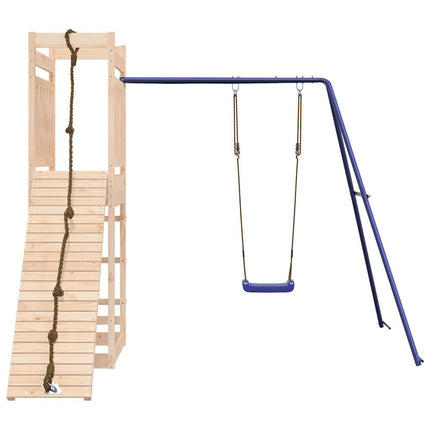 Set da Gioco da Esterno in Legno Massello di Pino