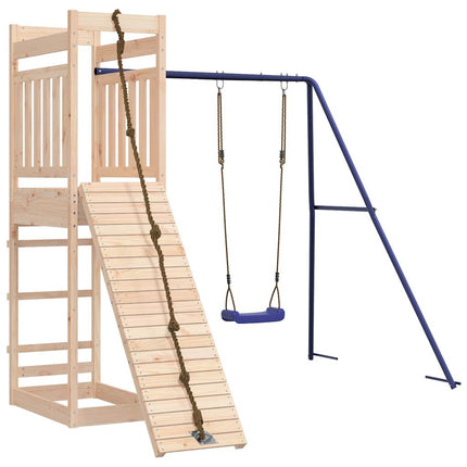 Set da Gioco da Esterno in Legno Massello di Pino