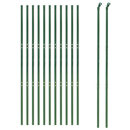 Recinzione Metallica Verde 1,6x25 m in Acciaio Zincato