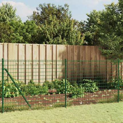 Recinzione Metallica con Picchetti Ancoraggio Verde 0,8x25 m