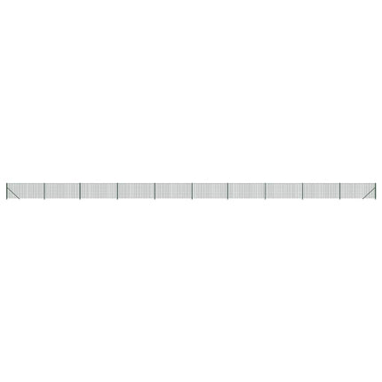 Recinzione Metallica con Flangia Verde 0,8x25 m