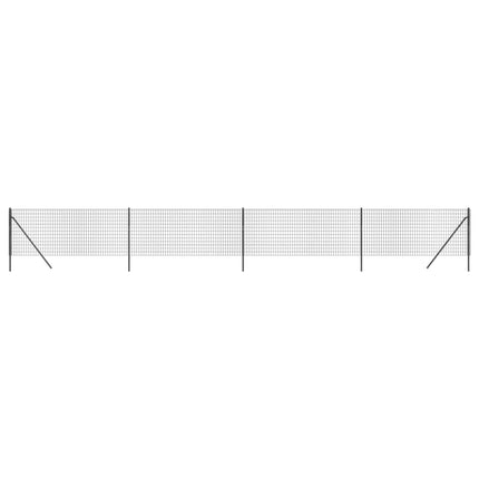 Recinzione Metallica Antracite 1x10 m in Acciaio Zincato