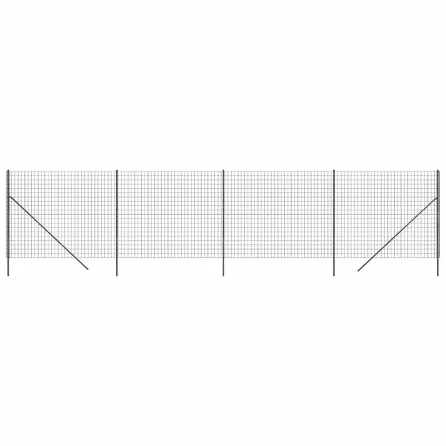 Recinzione Metallica Antracite 2x10 m in Acciaio Zincato