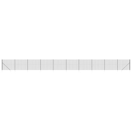 Recinzione Metallica con Picchetti Ancoraggio Antracite 1,6x25m