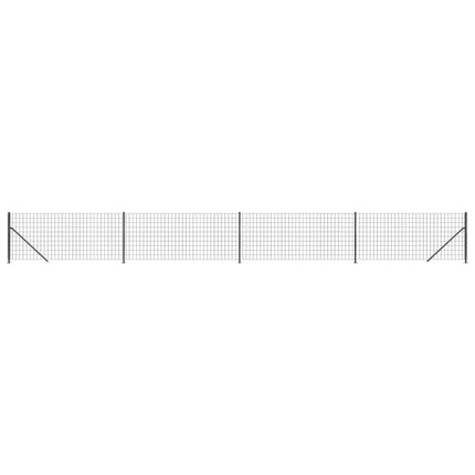 Recinzione Metallica con Flangia Antracite 1x10 m