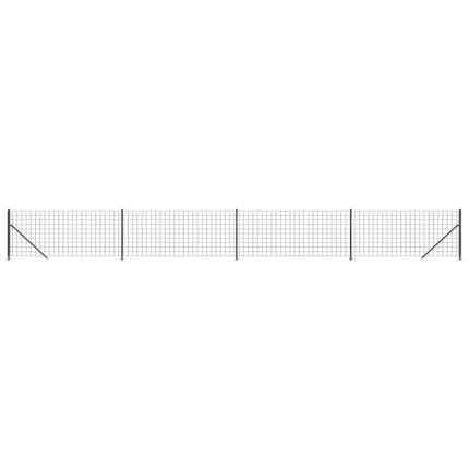 Recinzione Metallica con Flangia Antracite 1x10 m