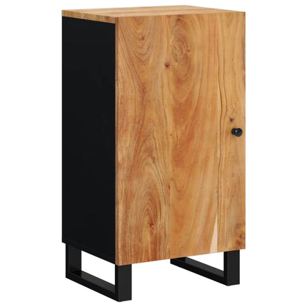Credenza con Anta 40x31x75 cm in Legno Massello di Acacia