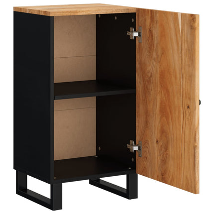Credenza con Anta 40x31x75 cm in Legno Massello di Acacia